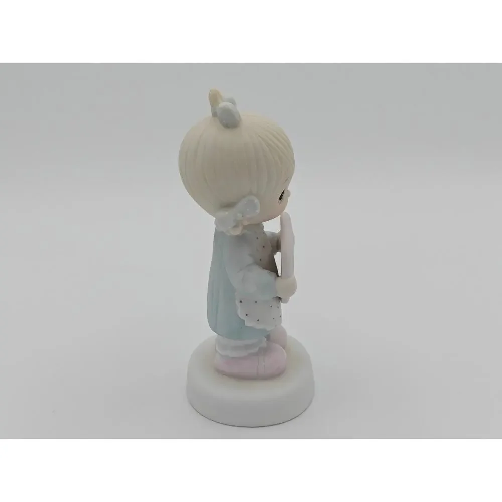 Precious Moments E7154 Enesco God Is Love Dear Valentine Girl Figurine 1981